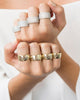 Jaimie Nicole | Silver Pave Thick Band Ring