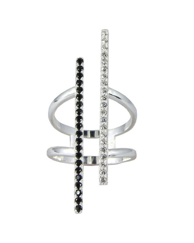 silver pave bar ring jaimie nicole