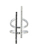 Jaimie Nicole | Silver Two Pave Bar Ring