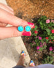 Jaimie Nicole | Turquoise Pave Stud Earrings