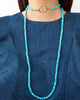 Jaimie Nicole | Turquoise Gold Circle CZ Asymmetric Necklace