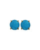 Jaimie Nicole | Turquoise & Gold Circle Hoop Earrings