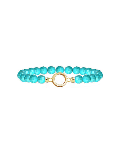 turquoise designer bracelets womens ladies girls casual gold circles
