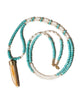 Jaimie Nicole | Turquoise and Mother of Pearl Horn Necklace