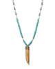 Jaimie Nicole | Turquoise and Mother of Pearl Horn Necklace