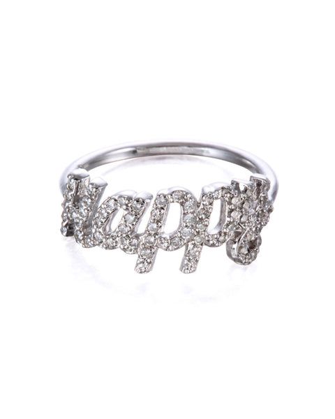 silver ring that says happy Jamie Park