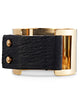 high polish gold cuff bracelet back strap