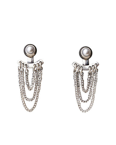 Jenny Bird Lezark Silver Earrings