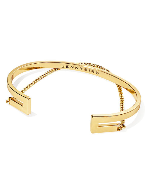 jenny bird mia cuff bracelet gold