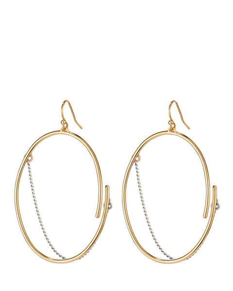jenny bird two tone rill earrings
