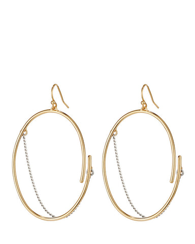 jenny bird two tone rill earrings