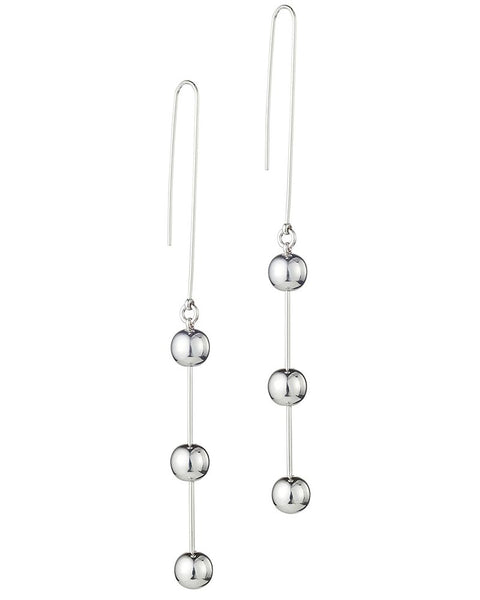silver rodium earrings designer jenny bird