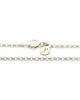monogramed necklace with clasp