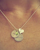 personalized hand stamped name plate necklace