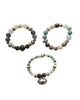 Jewels By Dunn Three Beaded Bracelets Crystal
