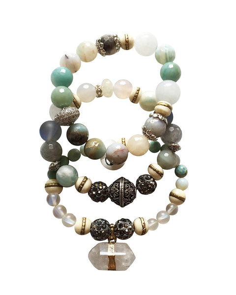 Jewels By Dunn Crystal Bracelet set