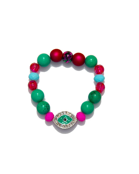 Jewels By Dunn Turquoise Eye Handmade Bracelet 