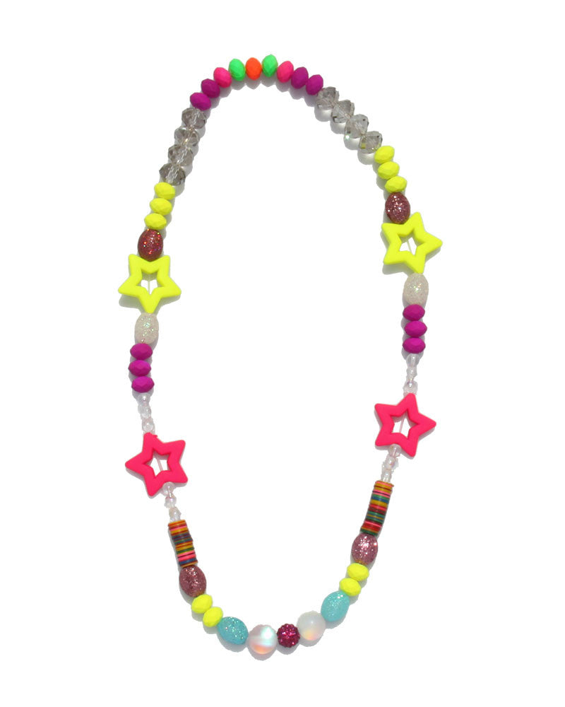 Jewels By Dunn Neon Star Handmade Necklace