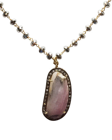 Jewels By Dunn Sapphire Hematite Necklace
