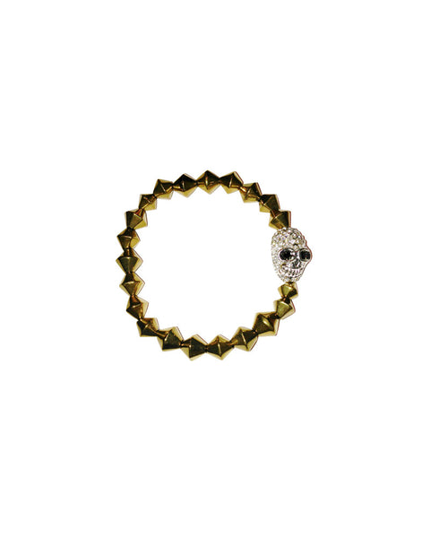 Jewels By Dunn Pave Skull Bracelet