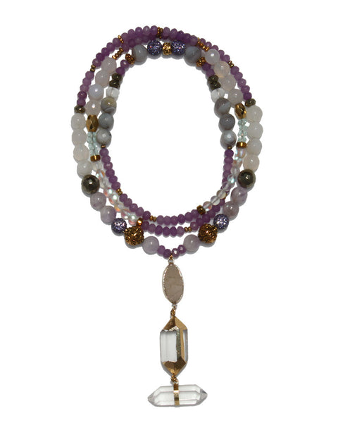 Jewels By Dunn Crystal Haze Handmade Necklace 