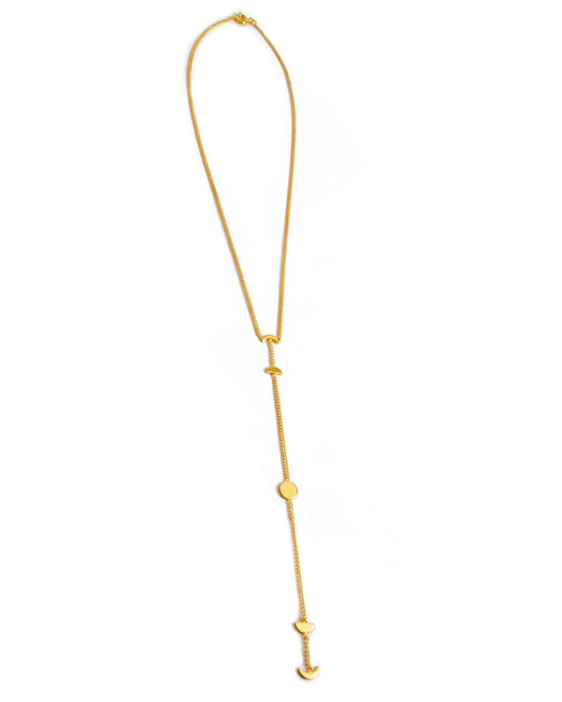 joyiia ama luna gold necklace lariat style