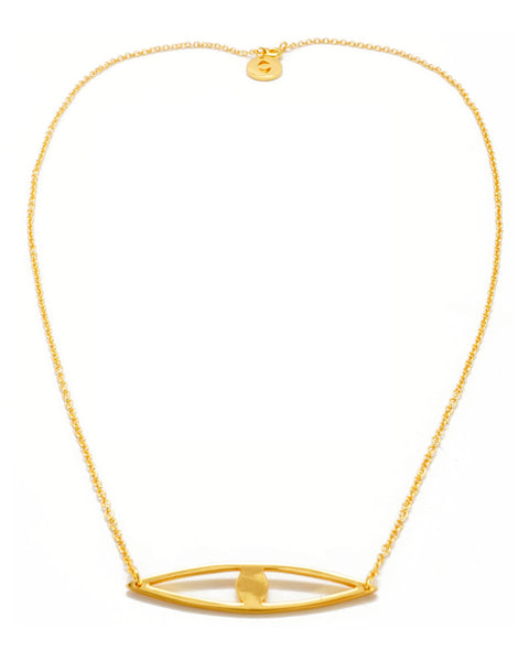 Joyiia Gold Long Eye Necklace Full