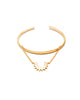 Joyiia Gold Sunburst Cuff Bracelet