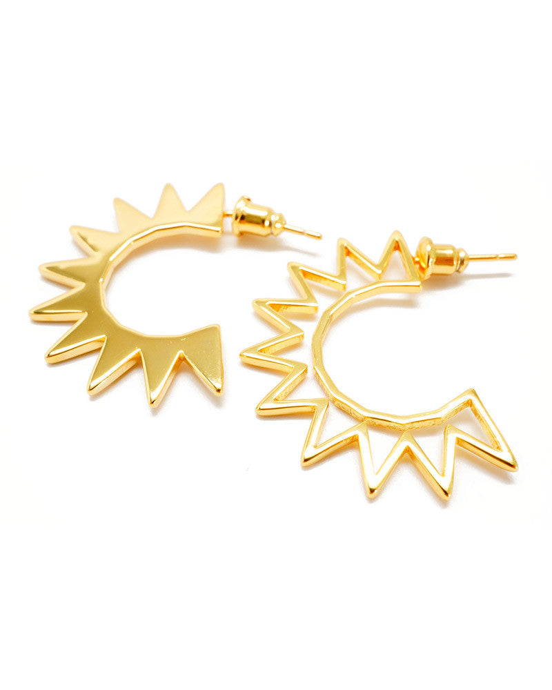 Joyiia Gold Sunburst Earrings