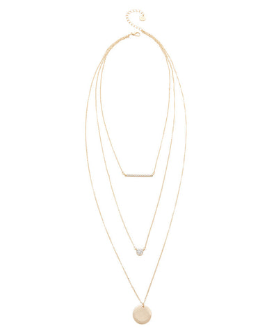 Jules Smith Triple Layer Charm Necklace