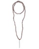 Gold & Gray | Knotted Gray Wood Diamond Spike Necklace