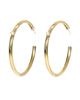 L George Designs | Crystal Gold Hoop Earrings