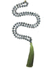 Zacasha |  Large Beaded Army Green Necklace