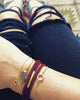 Meridian Avenue | Merlot Suede Wrap Bracelet