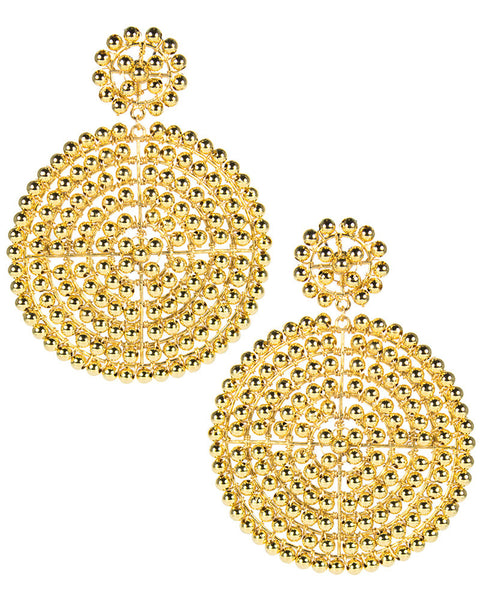 lisi lerch big gold beaded earrings
