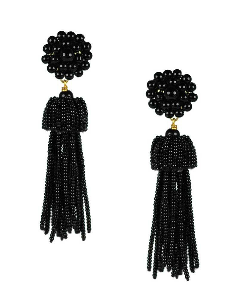 bold stylish sophisticated tassel earrings womens trendy stylish 
