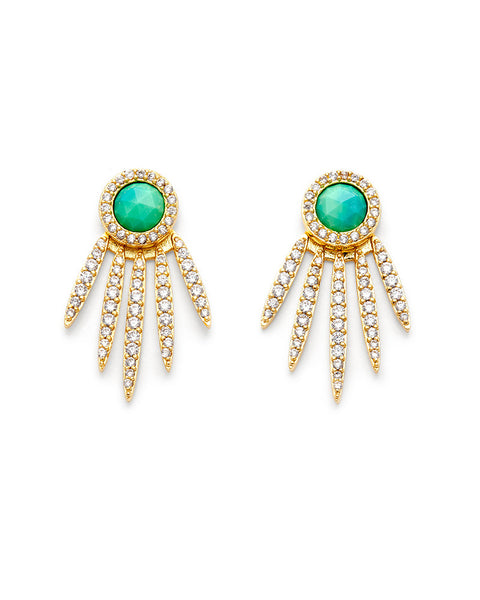 melanie auld 5 point stud turqoise earrings jackets