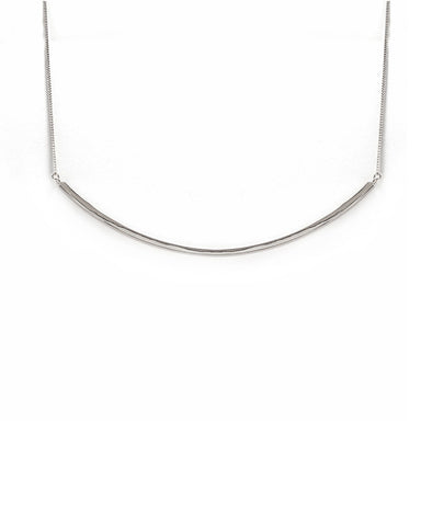 Melanie Auld Silver Bar Collar Necklace
