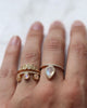 Melanie Auld | Circle Stacking Moonstone Ring