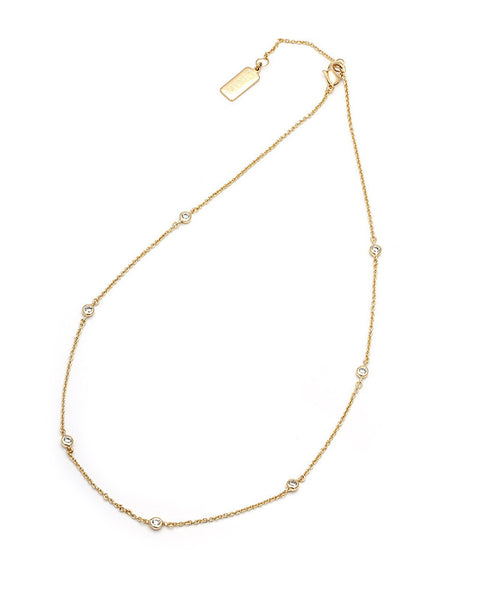 delicate skinny slim gold necklace womens jewelry melanie auld