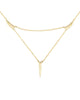Melanie Auld | Delicate Triangle Gold Necklace