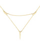 Melanie Auld Delicate Triangle Gold Necklace
