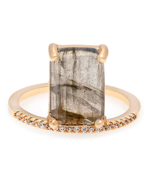 Melanie Auld | Emerald Cut Stacking Ring