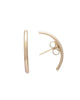 Melanie Auld | Gold Extended Stud Earrings