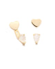 Melanie Auld |  Heart Ear Jacket Moonstone Earrings