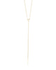 Melanie Auld | Heart Lariat Gold Necklace