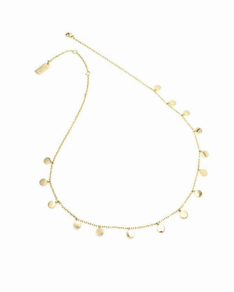 melanie auld gold disc necklace