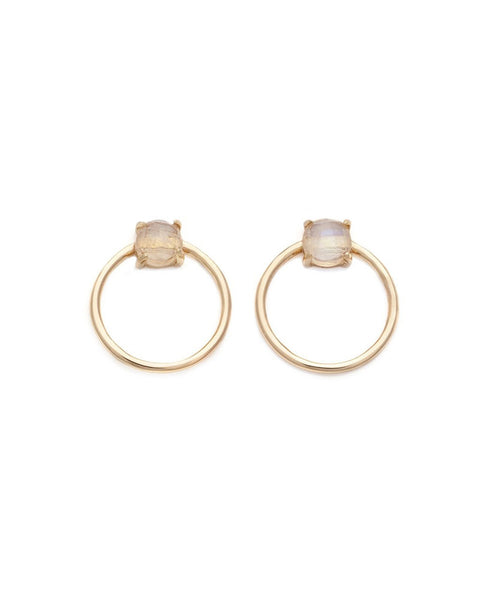 gold earrings moonstone jewelry elegant fancy melanie auld 
