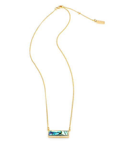 melanie auld modern stone bar necklace