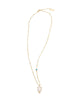 Melanie Auld | Moonstone Teardrop Gold Necklace